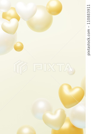3D背景材質_heart_yellow 3D背景材質_heart_yellow 110883911
