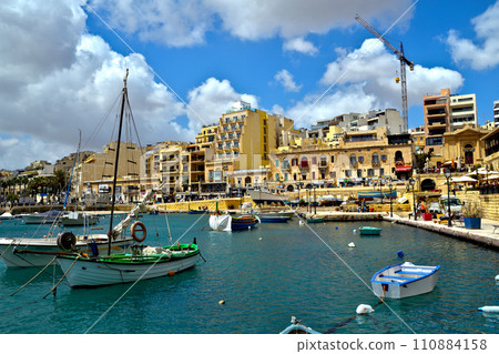Malta St. Julian's Spinola Bay Malta St. Julian's Spinola Bay 110884158