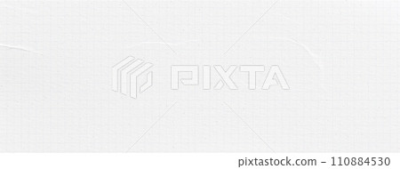 Realistic plaid paper texture. Background for collage with school sheet. White trendy vector banner with dust and noise Realistic plaid paper texture. Background for collage with school sheet. White trendy vector banner with dust and noise 110884530