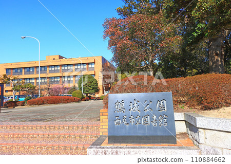 Scenery of Nishio City Library, Nishio City, Aichi Prefecture Scenery of Nishio City Library, Nishio City, Aichi Prefecture 110884662