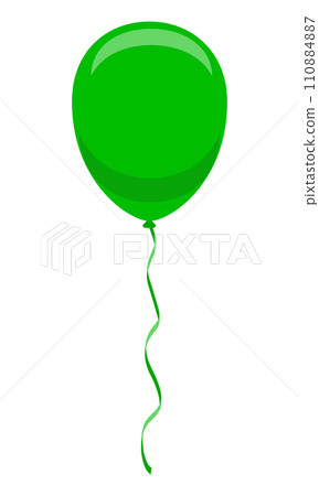 celebratory balloons pumped helium with ribbon stock vector illustration 110884887
