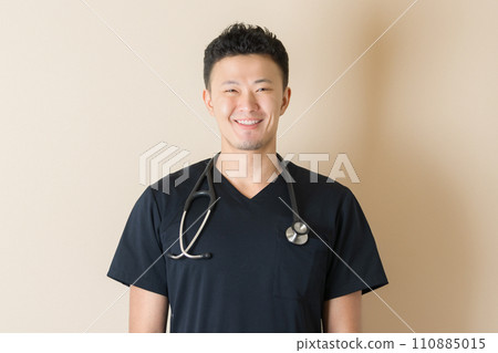 Smiling male doctor/veterinary hospital teacher AI generated image Smiling male doctor/veterinary hospital teacher AI generated image 110885015