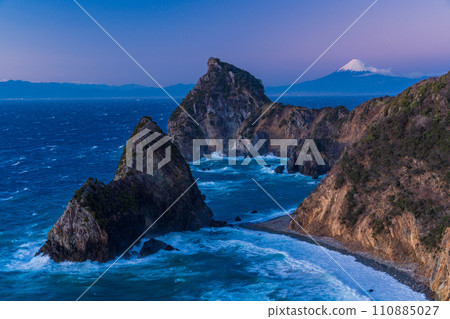 (Shizuoka Prefecture) Nishiizusennukimon and Mt. Fuji 110885027