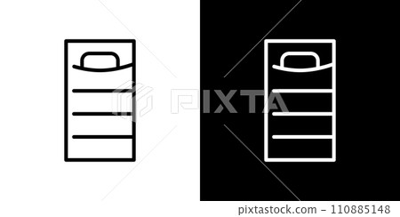 outdoor sleeping bag icon 110885148