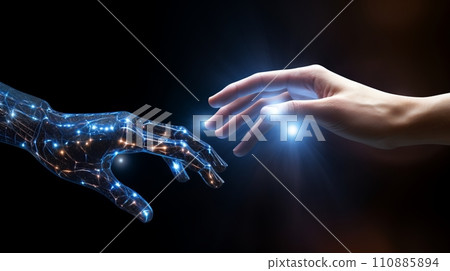 Exploring Human and AI Hands in Symbiotic Connectivity 110885894