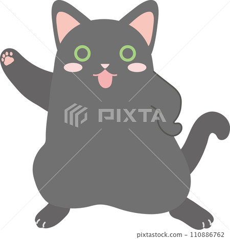 跳舞的貓_黑貓 跳舞的貓_黑貓 110886762