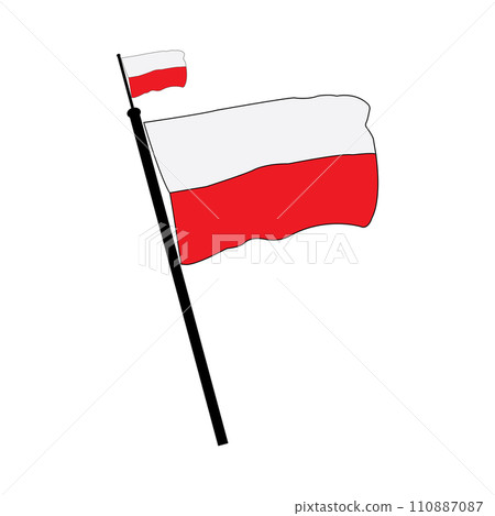 Poland flag icon 110887087