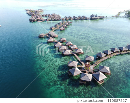 Mabul Island, the base for diving in Sipadan Island, Sabah state in Malaysia. Mabul Island, the base for diving in Sipadan Island, Sabah state in Malaysia. 110887227