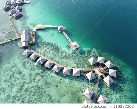Mabul Island, the base for diving in Sipadan Island, Sabah state in Malaysia. Mabul Island, the base for diving in Sipadan Island, Sabah state in Malaysia. 110887268