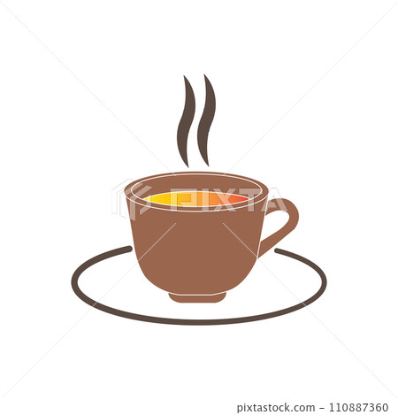 Cup of hot tea icon Cup of hot tea icon 110887360