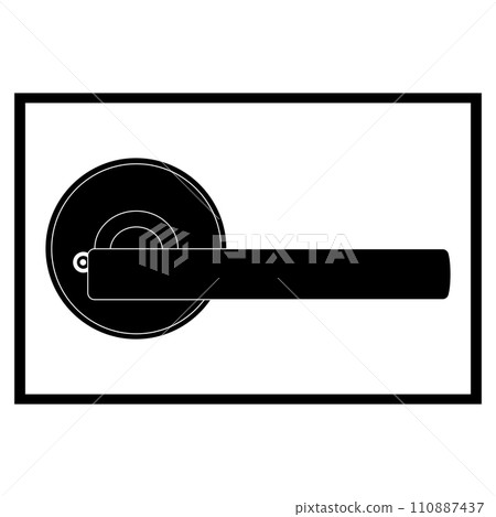 Minimalist door handle logo Minimalist door handle logo 110887437