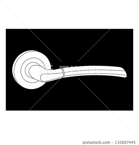 Minimalist door handle logo Minimalist door handle logo 110887445