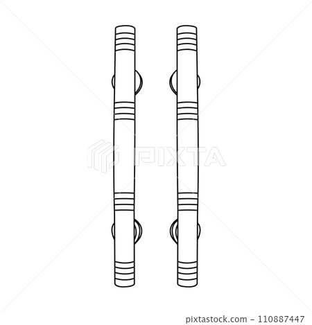 Minimalist door handle logo Minimalist door handle logo 110887447