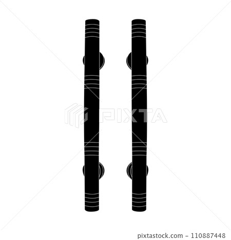 Minimalist door handle logo Minimalist door handle logo 110887448