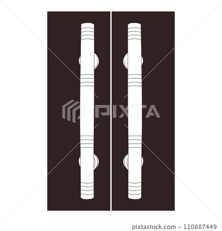 Minimalist door handle logo Minimalist door handle logo 110887449