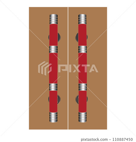 Minimalist door handle logo Minimalist door handle logo 110887450