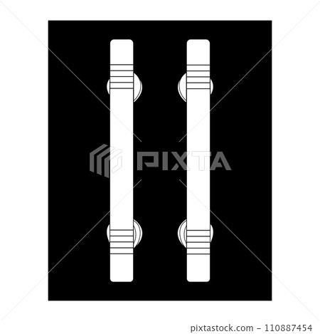 Minimalist door handle logo 110887454