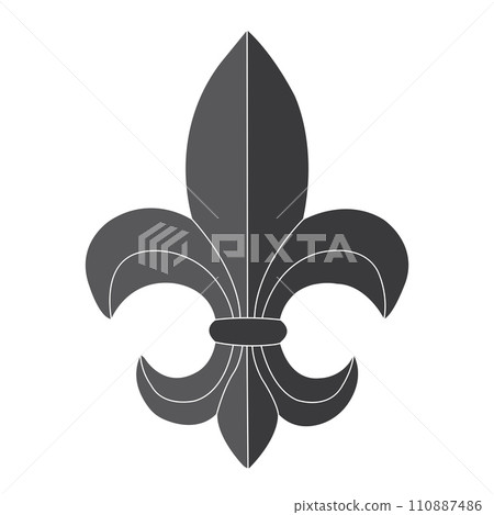 Fleur de lis icon 110887486