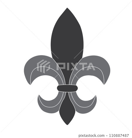 Fleur de lis icon 110887487