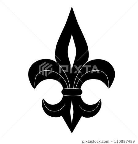 Fleur de lis icon 110887489
