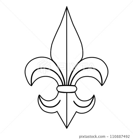 Fleur de lis icon 110887492