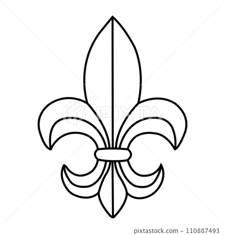 Fleur de lis icon 110887493