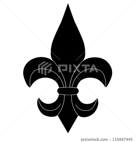 Fleur de lis icon 110887495