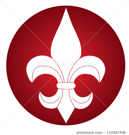 Fleur de lis icon Fleur de lis icon 110887496