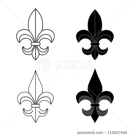 Fleur de lis icon 110887498