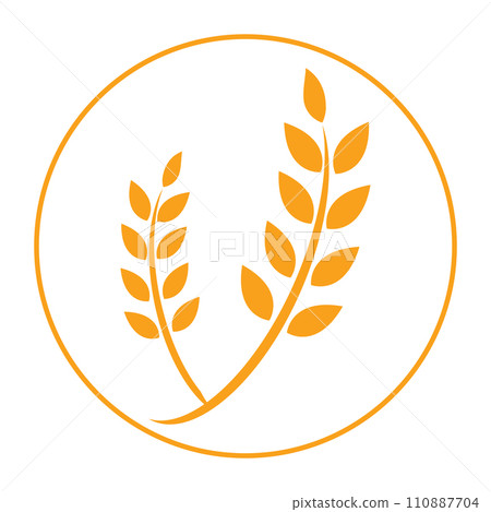 Agriculture wheat Logo 110887704