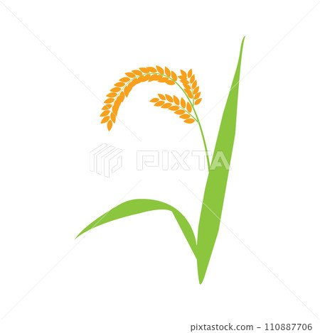 Rice farming icon Rice farming icon 110887706