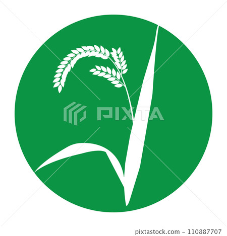 Rice farming icon 110887707