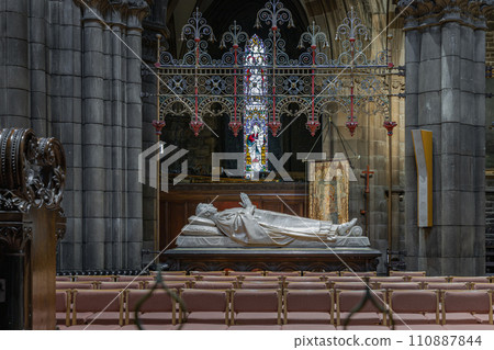 Effigy of James Francis Montgomery in St Mary's Episcopal Cathedral or the Cathedral Church of Saint Mary the Virgin. Effigy of James Francis Montgomery in St Mary's Episcopal Cathedral or the Cathedral Church of Saint Mary the Virgin. 110887844