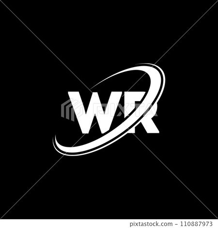 WR W R letter logo design. Initial letter WR linked circle uppercase monogram logo red and blue. WR logo, W R design. wr, w r WR W R letter logo design. Initial letter WR linked circle uppercase monogram logo red and blue. WR logo, W R design. wr, w r 110887973