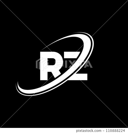 RZ R Z letter logo design. Initial letter RZ linked circle uppercase monogram logo red and blue. RZ logo, R Z design. rz, r z RZ R Z letter logo design. Initial letter RZ linked circle uppercase monogram logo red and blue. RZ logo, R Z design. rz, r z 110888224