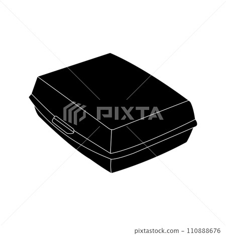 Styrofoam lunch box icon Styrofoam lunch box icon 110888676