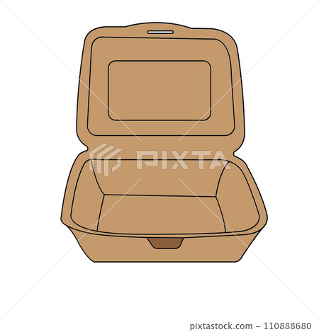 Styrofoam lunch box icon Styrofoam lunch box icon 110888680