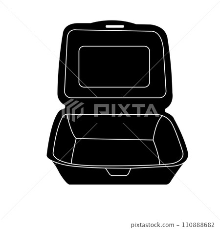 Styrofoam lunch box icon Styrofoam lunch box icon 110888682