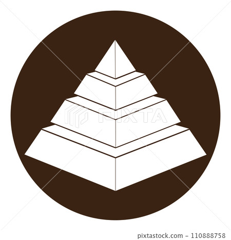 Pyramid icon 110888758