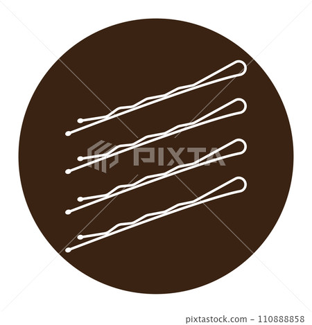 Metal Hair pin icon Metal Hair pin icon 110888858