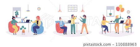 Colleagues vector illustration. Teamwork enables colleagues to pool their strengths and resources, maximizing their collective potential Cooperation among colleagues fosters sense unity Colleagues vector illustration. Teamwork enables colleagues to pool their strengths and resources, maximizing their collective potential Cooperation among colleagues fosters sense unity 110888963