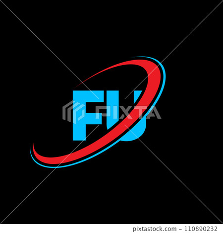FU F U letter logo design. Initial letter FU linked circle uppercase monogram logo red and blue. FU logo, F U design. fu, f u FU F U letter logo design. Initial letter FU linked circle uppercase monogram logo red and blue. FU logo, F U design. fu, f u 110890232