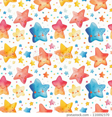cute stars seamless pattern. tile cute stars seamless pattern. tile 110892370