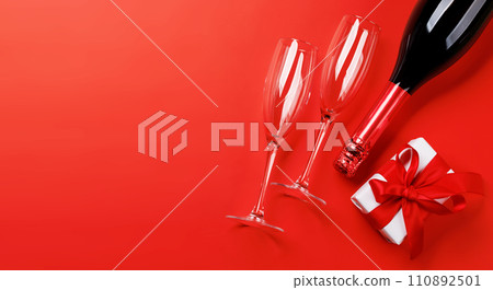 Champagne and gift 110892501