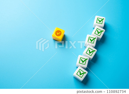Fulfillment of all requirements. Make the right decisions. Fulfill all conditions. Legal and transparent business. Project management or goal-setting. Fact check. 110892734