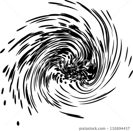 Swirling background drawn with ink 110894437