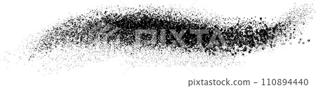 Spray brush, horizontal line, Japanese style ink effect material 110894440