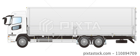 Working vehicle: large truck_aluminum box Working vehicle: large truck_aluminum box 110894709
