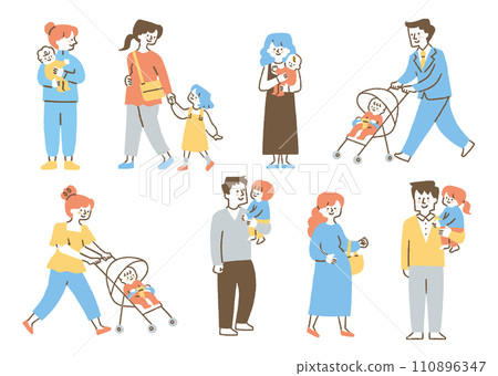 一群父母與孩子的日常生活_color 110896347