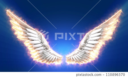翅膀效果 羽毛 翅膀 銀火 110896370